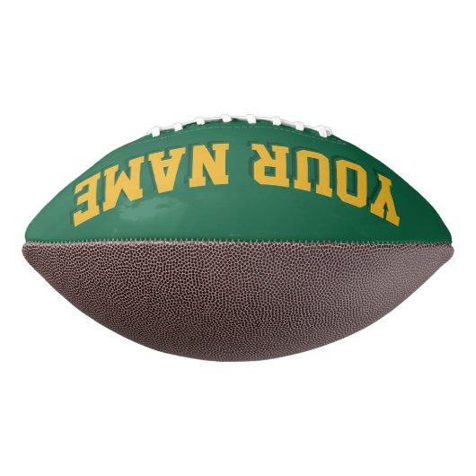 DARK GREEN EN GOLD Custom Football (Gedraaid 90)