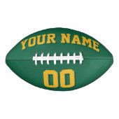 DARK GREEN EN GOLD Custom Football (Voorkant)