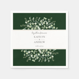 Dark Green Eucalyptus Together Forever Wedding  Servet