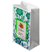 dark green lace in elegant antique style klein cadeauzakje (Voorkant Gekanteld)