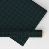 Dark Green Navy Blue Tartan Plaid Polo Equestrian Cadeaupapier