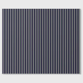 Dark Green & Navy Striped Cadeaupapier (Vlak)