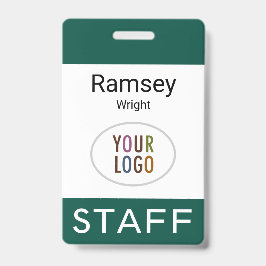 Dark Green Personeel ID Naam Badge Reel Clip Lanya