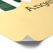 Dark Green Play Rattle Beer Baby Foto Poster (Hoek)