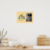 Dark Green Play Rattle Beer Baby Foto Poster (Keuken)