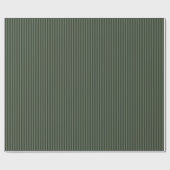 Dark Green & Sage Striped Cadeaupapier (Vlak)