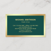 Dark Green Sightseeing Tour Bus Reisagent Visitekaartje (Achterkant)