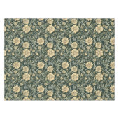 Dark green stylized yellow flowers  pattern  tafelkleed (Voorkant (Horizontaal))