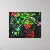 Dark green textured Stretched Canvas Print,Bold (Voorkant)