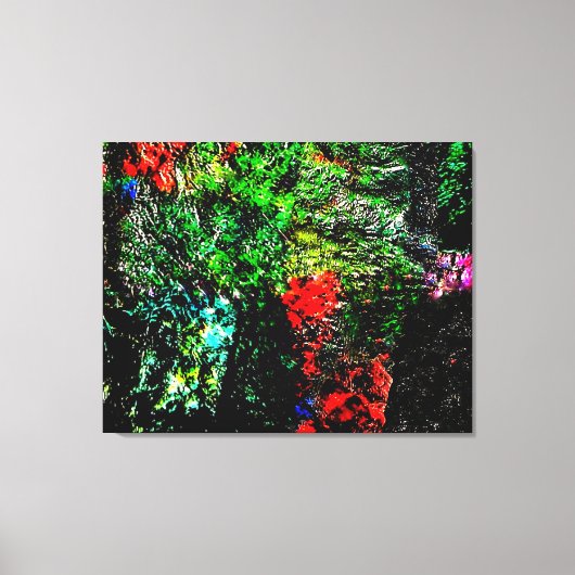 Dark green textured Stretched Canvas Print,Bold (Voorkant)
