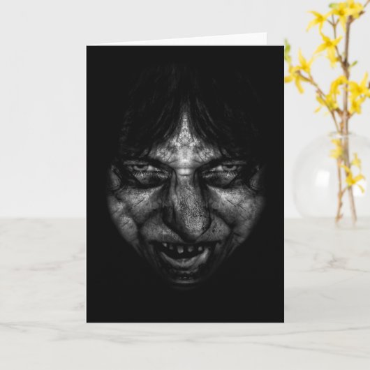 Dark Greeting Kaart (Gele Bloem)