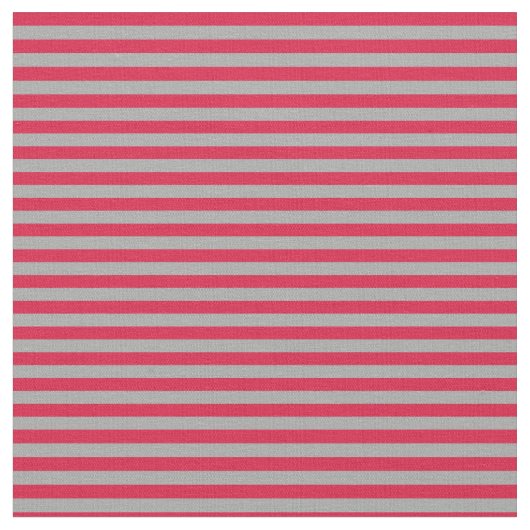 Dark Grey and Crimson Stripes Stof (Close Up)
