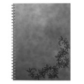 Dark Grey & Black Accent Notebook Chic Minimalist Notitieboek (Voorkant)