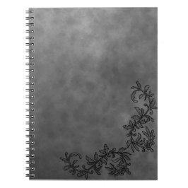 Dark Grey & Black Accent Notebook Chic Minimalist Notitieboek