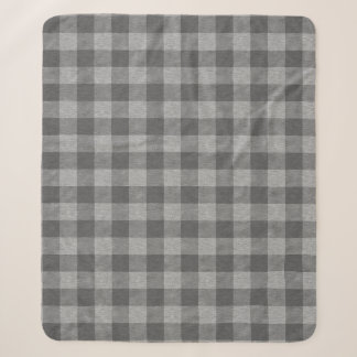 Dark Grey Buffalo Play Minky/Sherpa Throw
