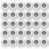 Dark Grey Gluten Free Wedding Place Meal Choice Sticker (Voorkant)