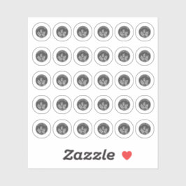 Dark Grey Gluten Free Wedding Place Meal Choice Sticker