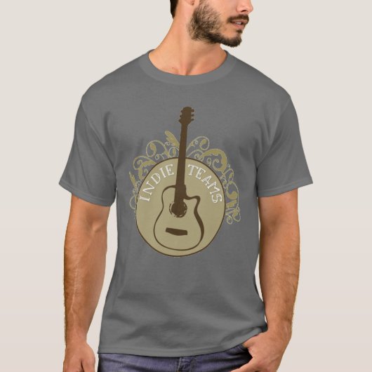 Dark Grey Indie Teams T-shirt (Voorkant)