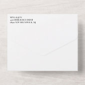 Dark Grey Til Death Do US Party Gothic Weduwfoto All In One Uitnodiging (Achterkant)