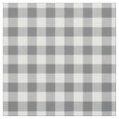Dark Grey & White Plaid Gingham Stof (Swatch)