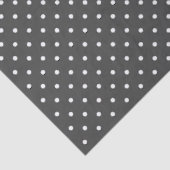 Dark Grey With White Polka Dots Tissuepapier (Detail)