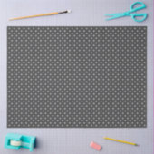 Dark Grey With White Polka Dots Tissuepapier (Craft)