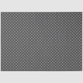 Dark Grey With White Polka Dots Tissuepapier