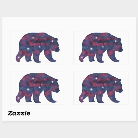 Dark Grizzly Beer Starscape Sticker (Vel)