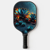 Dark Ground, Saturated Accents Pickleball Paddle (Voorkant)