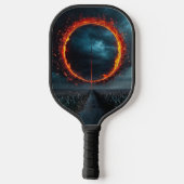 Dark Ground, Saturated Accents Pickleball Paddle (Achterkant)