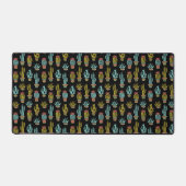 Dark Grunge Cactus Pattern Bureaumat (Voorkant)