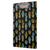 Dark Grunge Cactus Pattern Klembord (Links)