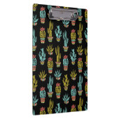 Dark Grunge Cactus Pattern Klembord (Rechts)