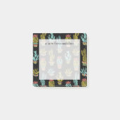 Dark Grunge Cactus Pattern Post-it® Notes (Voorkant)