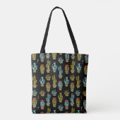 Dark Grunge Cactus Pattern Tote Bag (Achterkant)