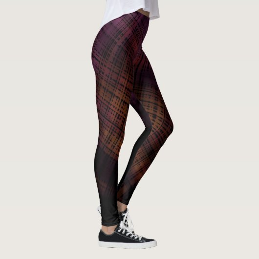 Dark Grunge Plaid Leggings (Rechts)