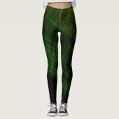 Dark Grunge Plaid Leggings (Voorkant)