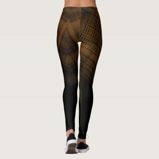 Dark Grunge Plaid Leggings (Achterkant)