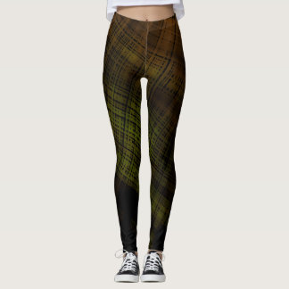 Dark Grunge Plaid Leggings