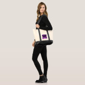 Dark Grunge - Purple Tote Bag (Voorkant (model))
