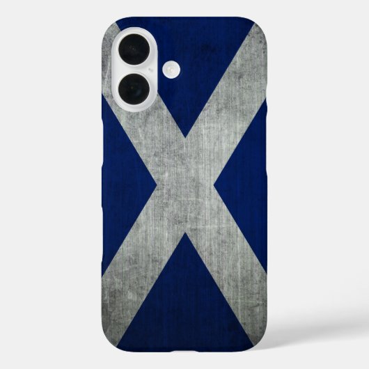 Dark Grunge Scotland Flag Case-Mate iPhone Case (Achterkant)