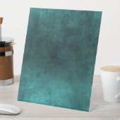 Dark Grunge - Teal Reclamebord Met Voetstuk (Insitu)