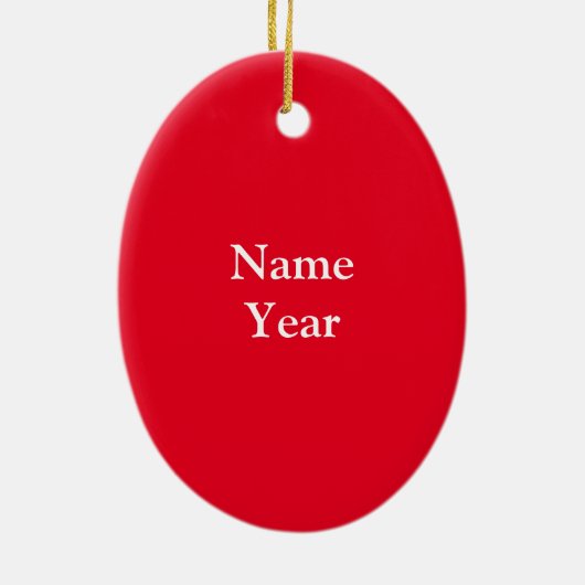 Dark Hair Male Doctor Personaliseert sierlijk Keramisch Ornament (Achterkant)