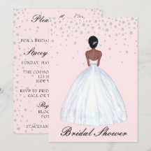 Dark Hair Skin Bride Illustration Vrijgezellenfees