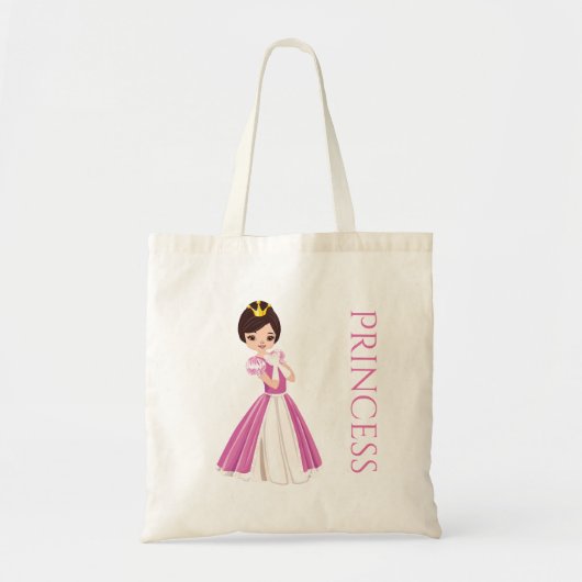 Dark Haire Princess Treat Bag Tote Bag (Voorkant)