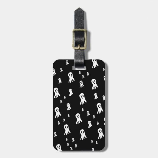 Dark Halloween Ghosts Bagagelabel (Voorkant verticaal)