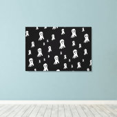 Dark Halloween Ghosts Canvas Afdruk (Insitu (Houten vloer))