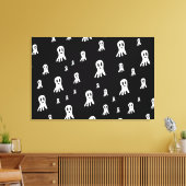 Dark Halloween Ghosts Canvas Afdruk (Insitu (Woonkamer))