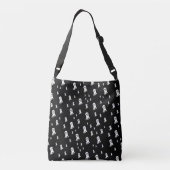 Dark Halloween Ghosts Crossbody Tas (Achterkant)