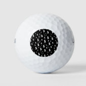 Dark Halloween Ghosts Golfballen (Voorkant)